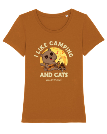 I like camping and cats Roasted Orange