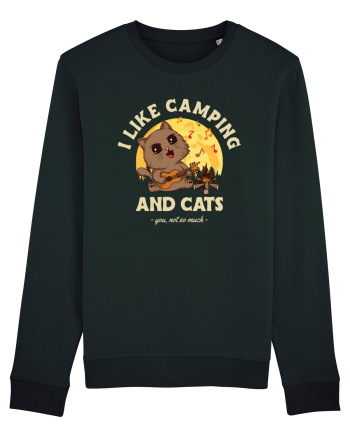 I like camping and cats Black