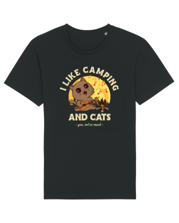 I like camping and cats Black