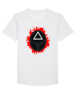 Soldat Squid Game Tricou mânecă scurtă guler larg Bărbat Skater