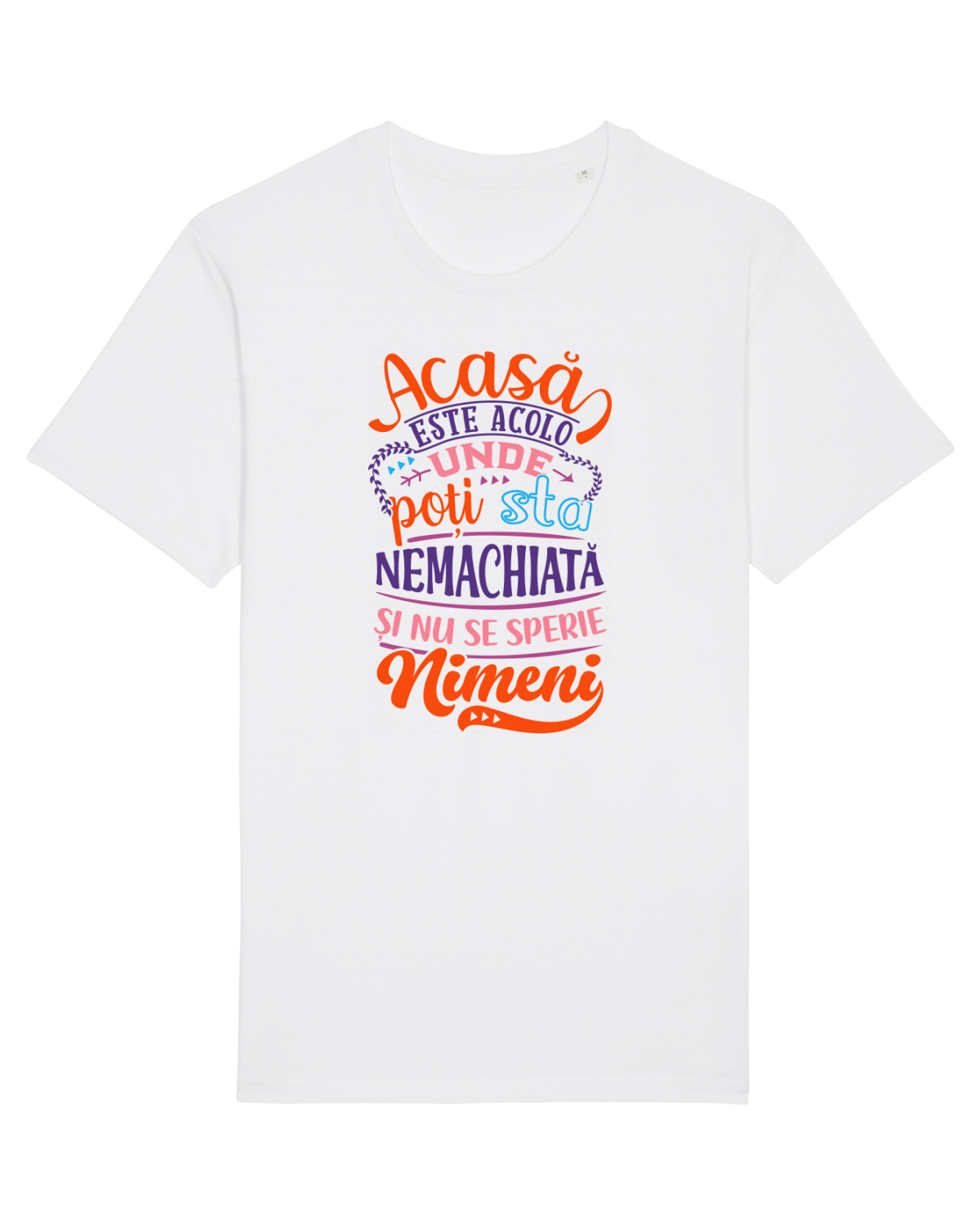 Tricou mânecă scurtă Unisex Rocker White