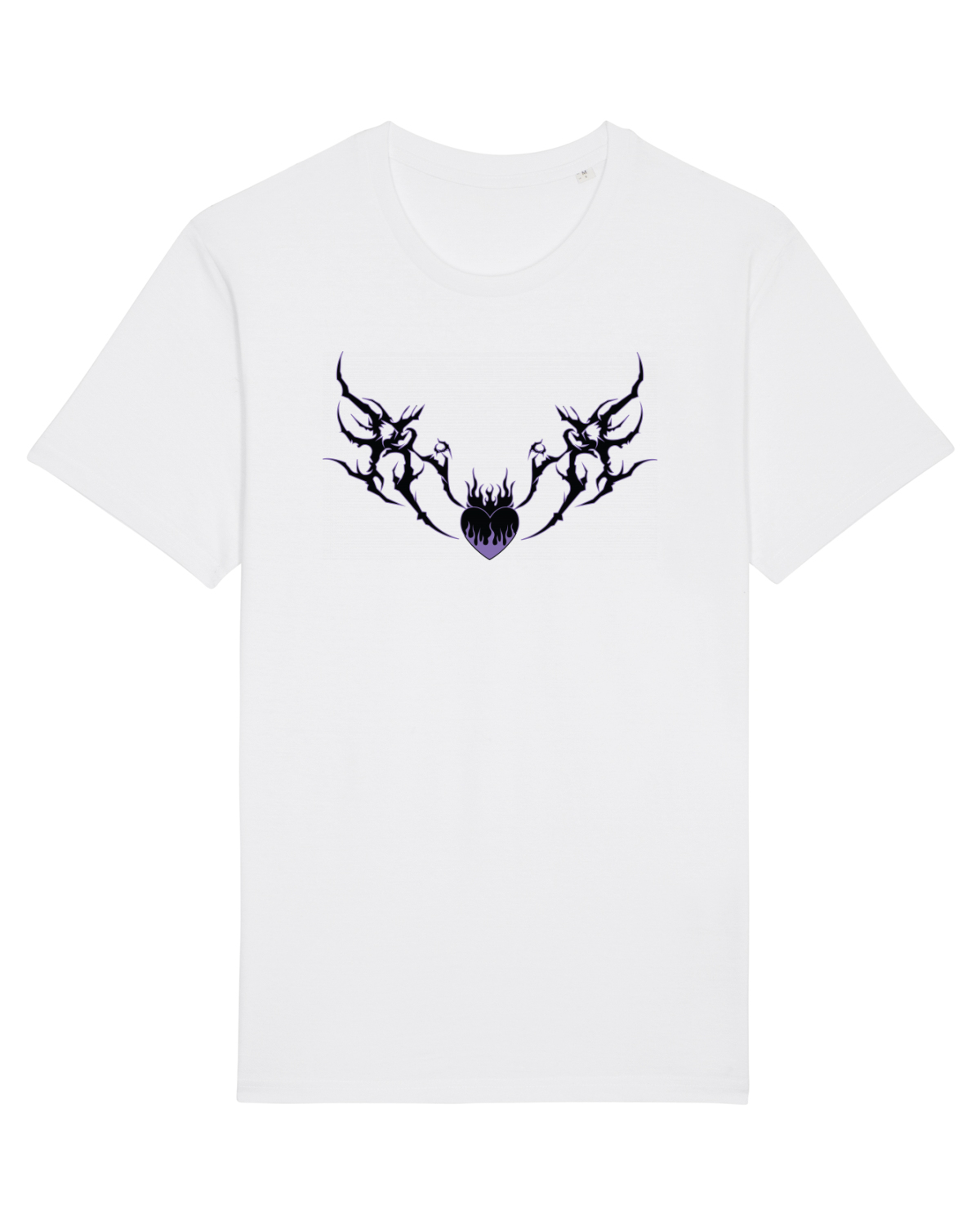 Tricou mânecă scurtă Unisex Rocker White