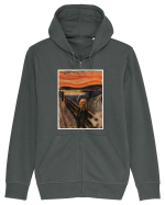 The Scream Edvard Munch parody Hanorac cu fermoar Unisex Connector