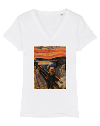 The Scream Edvard Munch parody White