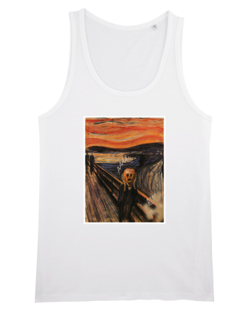 The Scream Edvard Munch parody White