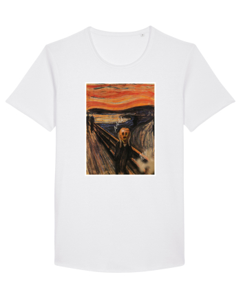 The Scream Edvard Munch parody White