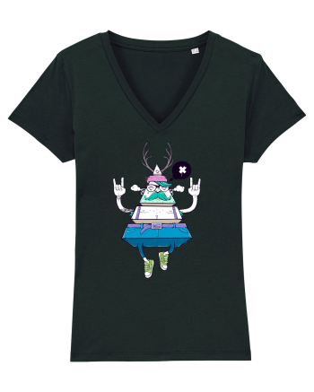Cartoon Piramidă Hipster Black