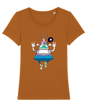 Cartoon Piramidă Hipster Roasted Orange