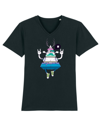 Cartoon Piramidă Hipster Black