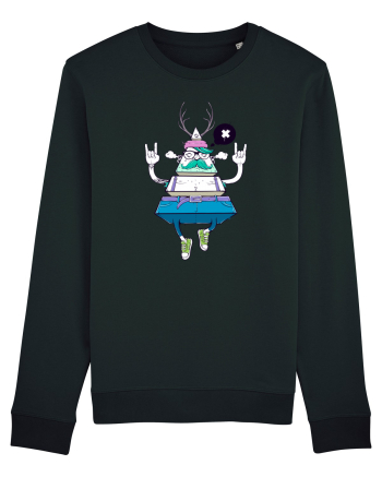 Cartoon Piramidă Hipster Black