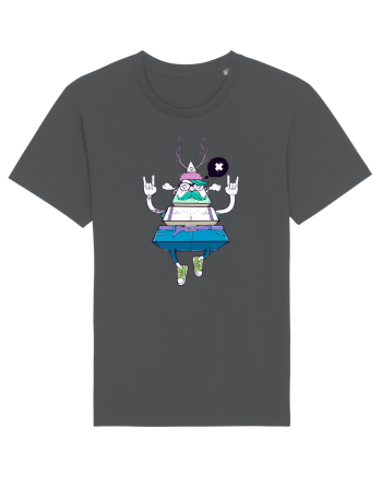 Cartoon Piramidă Hipster Anthracite