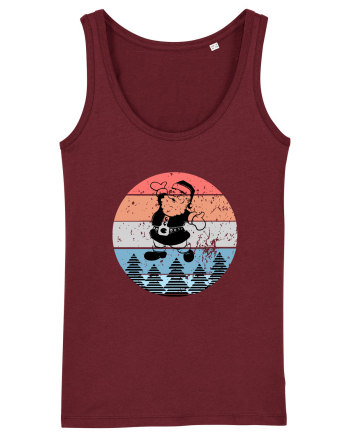 Retro Santa - Mos Craciun Retro Burgundy