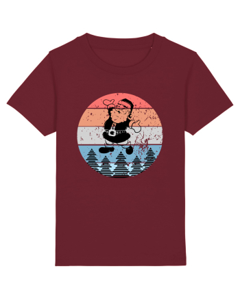Retro Santa - Mos Craciun Retro Burgundy