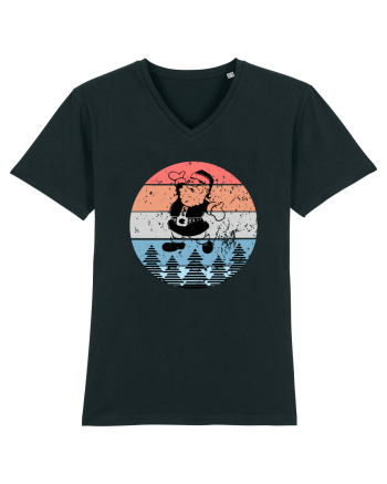 Retro Santa - Mos Craciun Retro Black