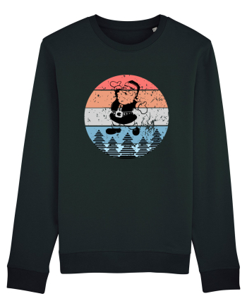 Retro Santa - Mos Craciun Retro Black