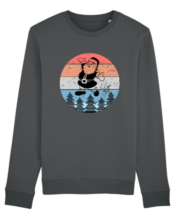 Retro Santa - Mos Craciun Retro Anthracite