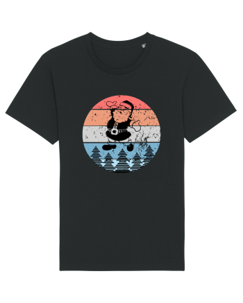Retro Santa - Mos Craciun Retro Black