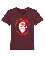 Craciun Fericit HoHoHo Tricou mânecă scurtă guler V Bărbat Presenter