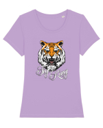 Tiger King Tricou mânecă scurtă guler larg fitted Damă Expresser