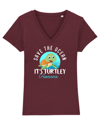 Save the ocean Burgundy