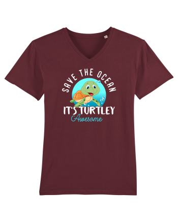 Save the ocean Burgundy