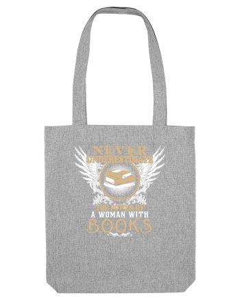 Woman with books Heather Grey