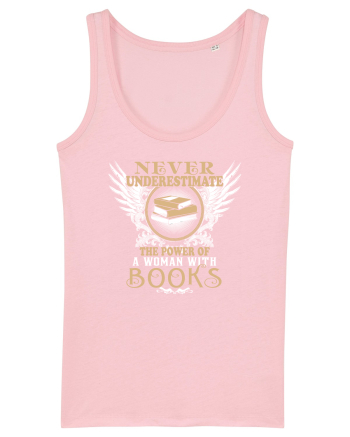 Woman with books Cotton Pink