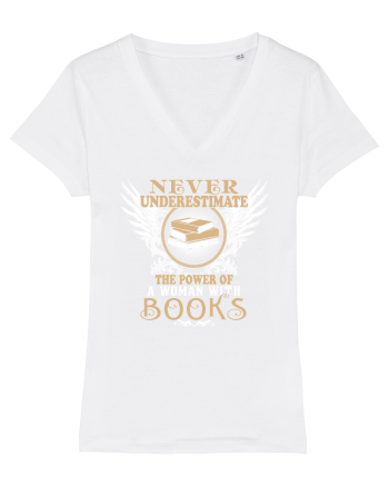 Woman with books White