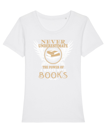 Woman with books White