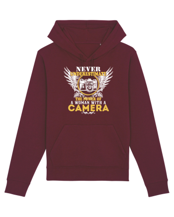 Woman with a camera Burgundy