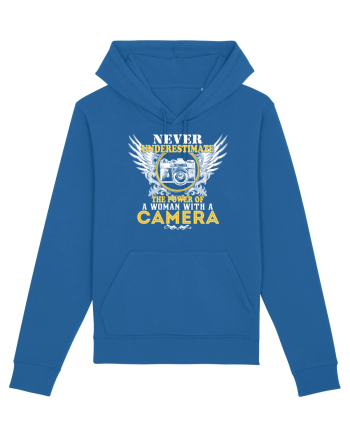 Woman with a camera Royal Blue
