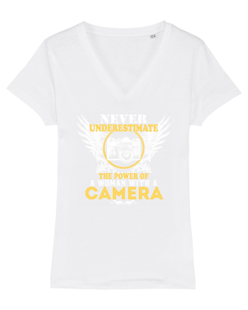 Woman with a camera White