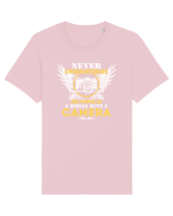 Woman with a camera Cotton Pink