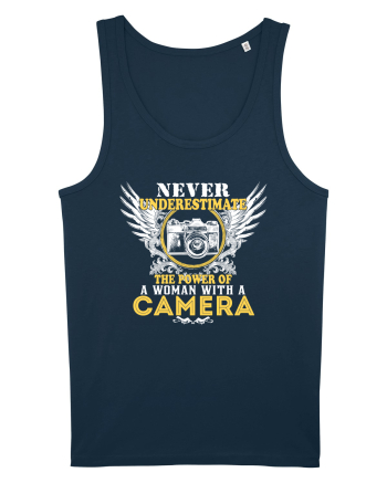 Woman with a camera Navy