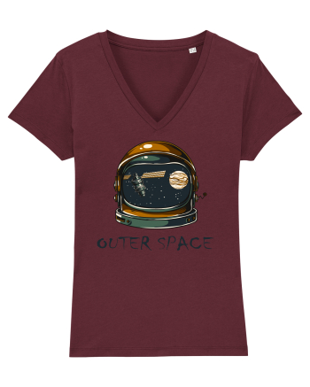 Outer Space Astronaut Burgundy