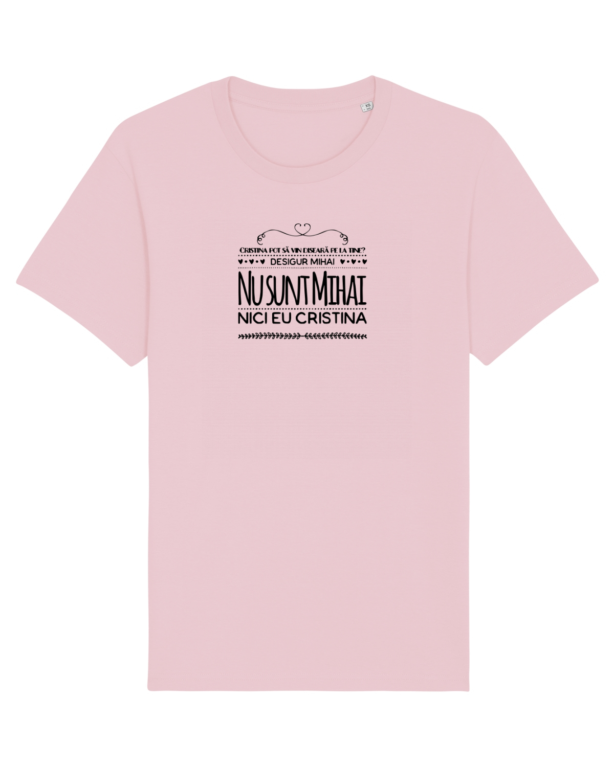 Tricou mânecă scurtă Unisex Rocker Cotton Pink