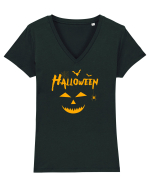 halloween smile Tricou mânecă scurtă guler V Damă Evoker