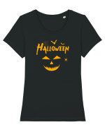 halloween smile Tricou mânecă scurtă guler larg fitted Damă Expresser