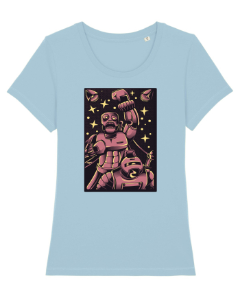 Robot Fight Sky Blue