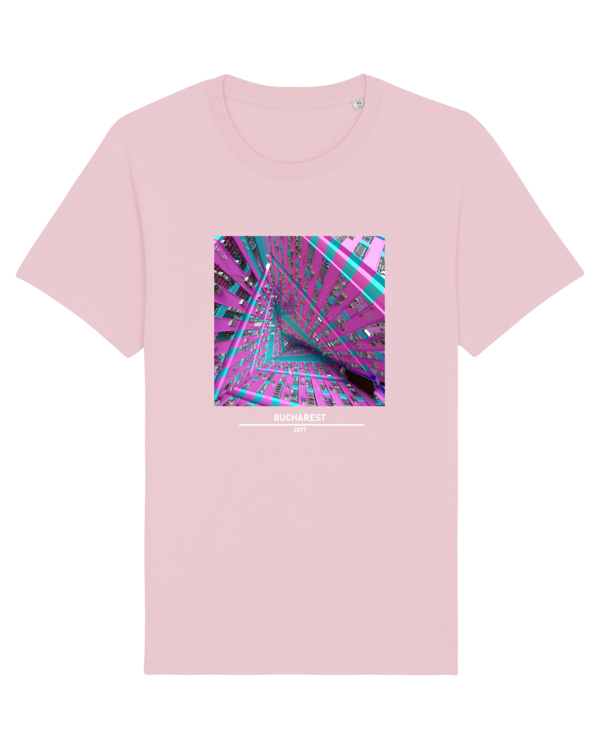 Tricou mânecă scurtă Unisex Rocker Cotton Pink