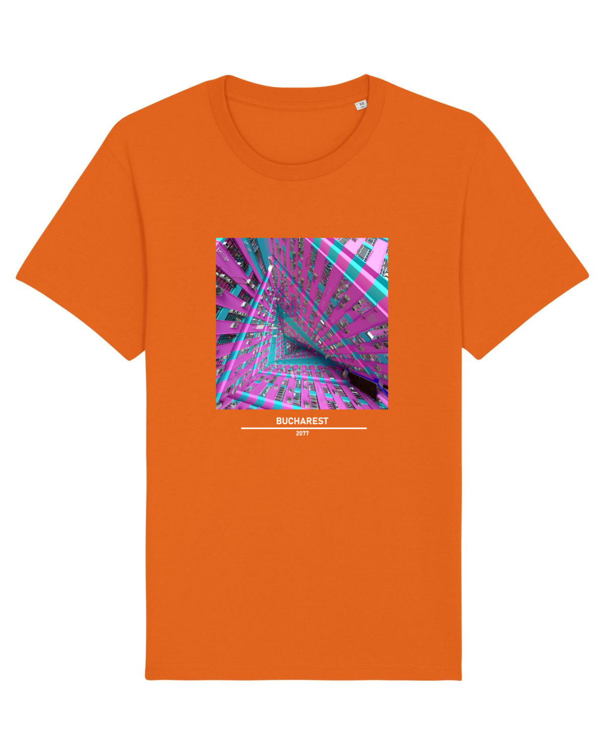 Tricou mânecă scurtă Unisex Rocker Bright Orange