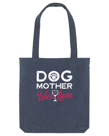 Dog Mother Wine Lover Midnight Blue