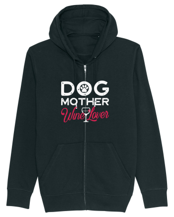 Dog Mother Wine Lover Black