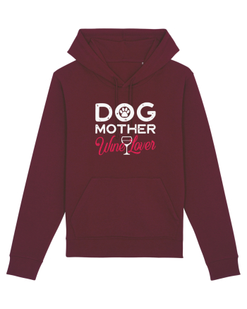Dog Mother Wine Lover Burgundy
