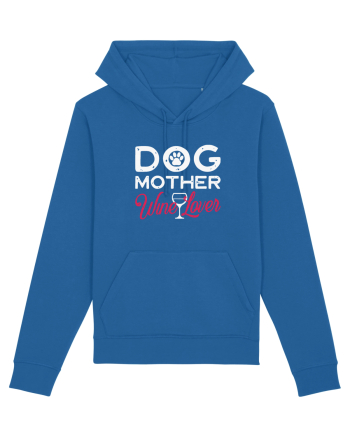 Dog Mother Wine Lover Royal Blue