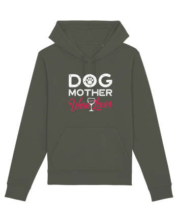 Dog Mother Wine Lover Khaki
