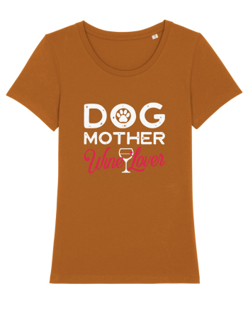 Dog Mother Wine Lover Roasted Orange