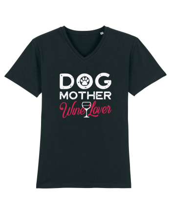 Dog Mother Wine Lover Black