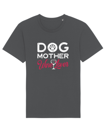 Dog Mother Wine Lover Anthracite