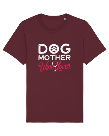 Dog Mother Wine Lover Burgundy